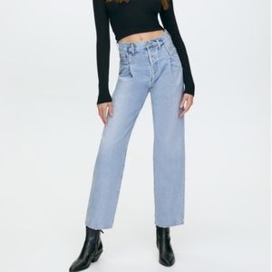 NWOT AGOLDE Fold Waistband Jean